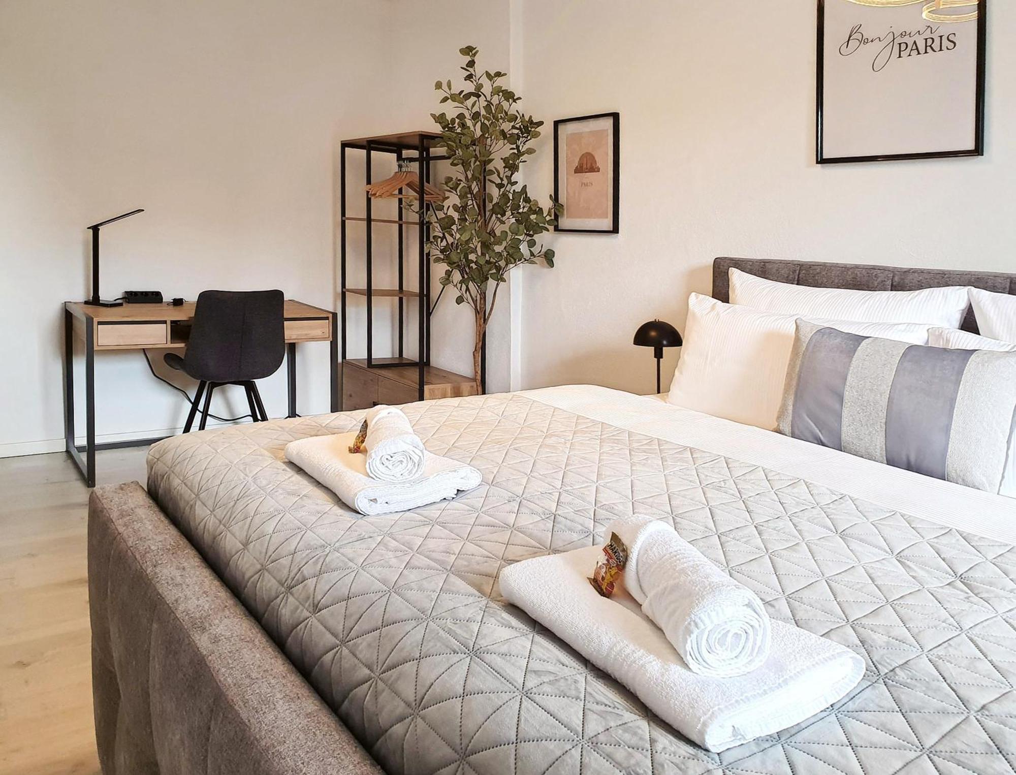 Livation - Apartments Hamm-Mitte - 2 Zi - Nespresso - Smarttv - Freewifi - Ausgestattete Kueche - 24H Check-In - Bis 4 Pers Pro Apartment 햄 외부 사진