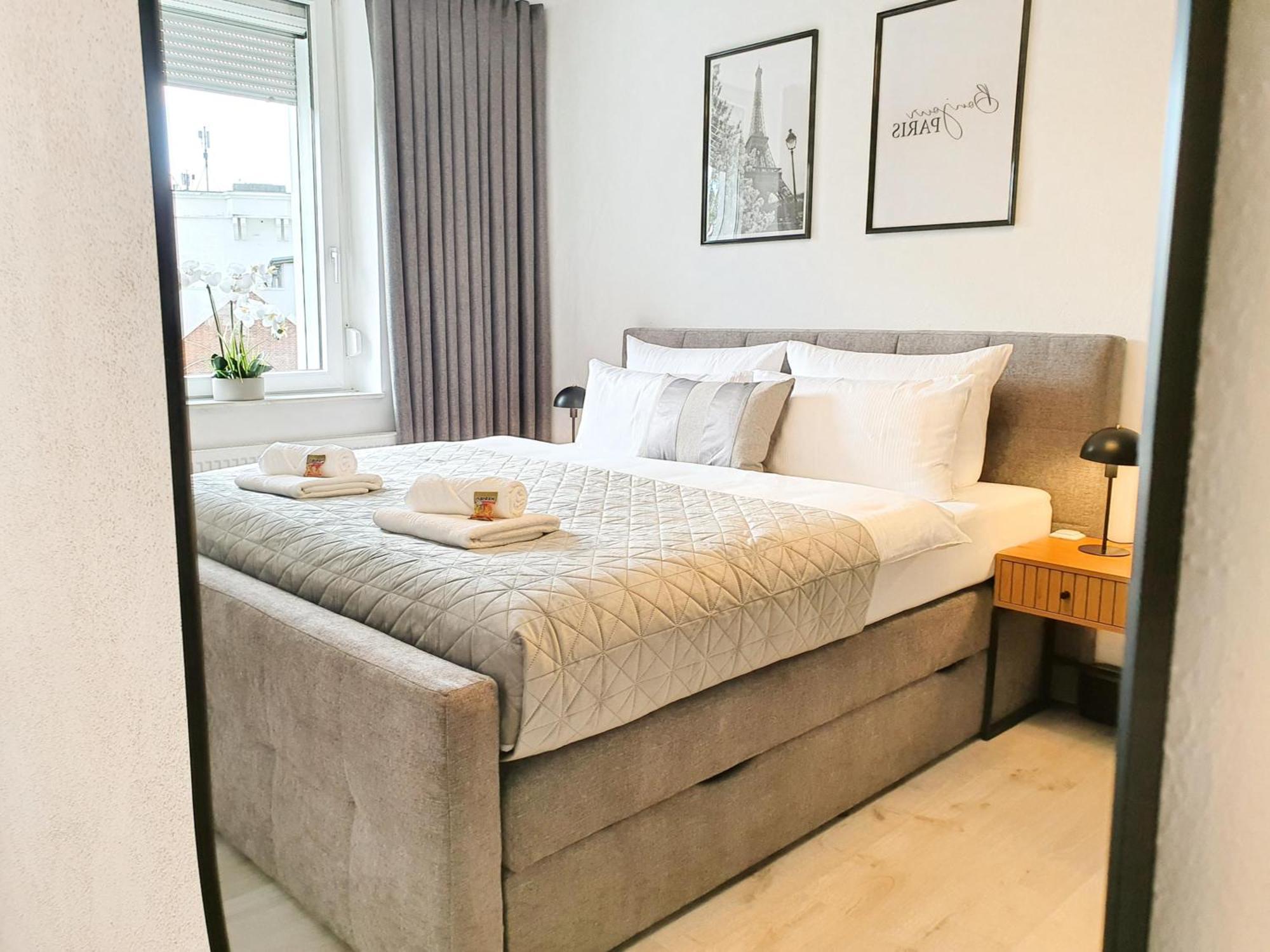 Livation - Apartments Hamm-Mitte - 2 Zi - Nespresso - Smarttv - Freewifi - Ausgestattete Kueche - 24H Check-In - Bis 4 Pers Pro Apartment 햄 외부 사진