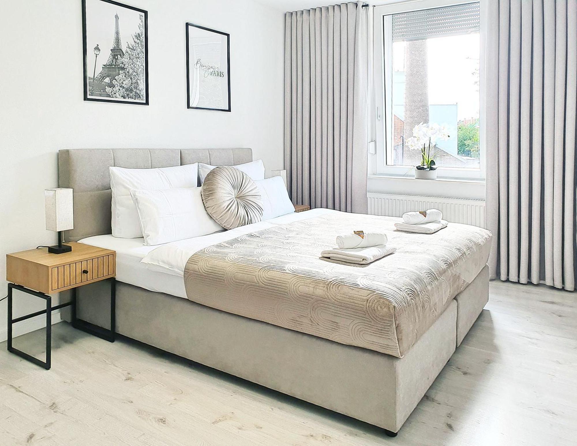 Livation - Apartments Hamm-Mitte - 2 Zi - Nespresso - Smarttv - Freewifi - Ausgestattete Kueche - 24H Check-In - Bis 4 Pers Pro Apartment 햄 외부 사진
